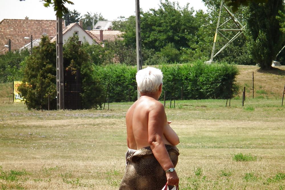 13P Granny naked in the park