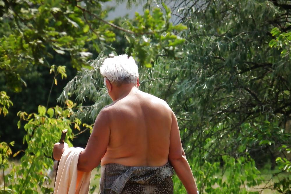 13P Granny naked in the park
