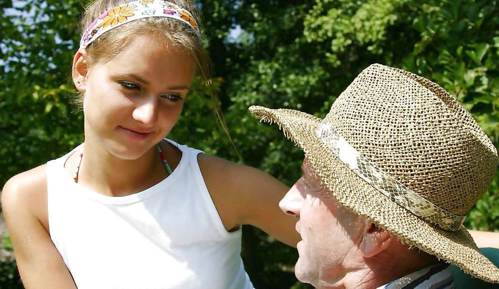 14P Nurse has sex with old man in the garden