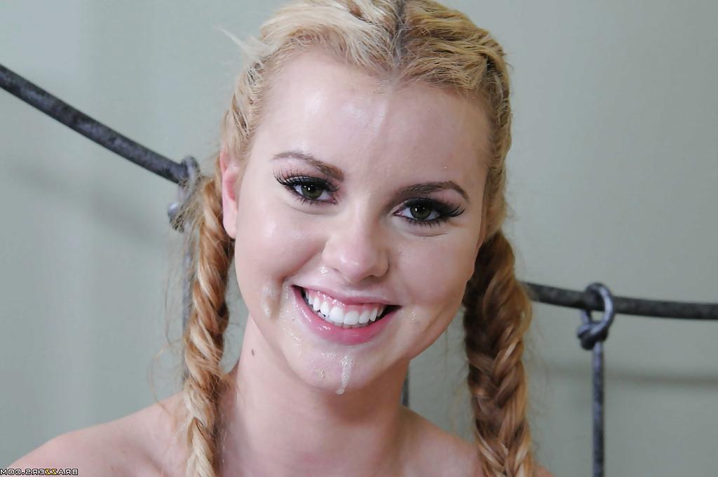 16P Latina teen Jessie Rogers gets shagged and jizzed over her smiley face