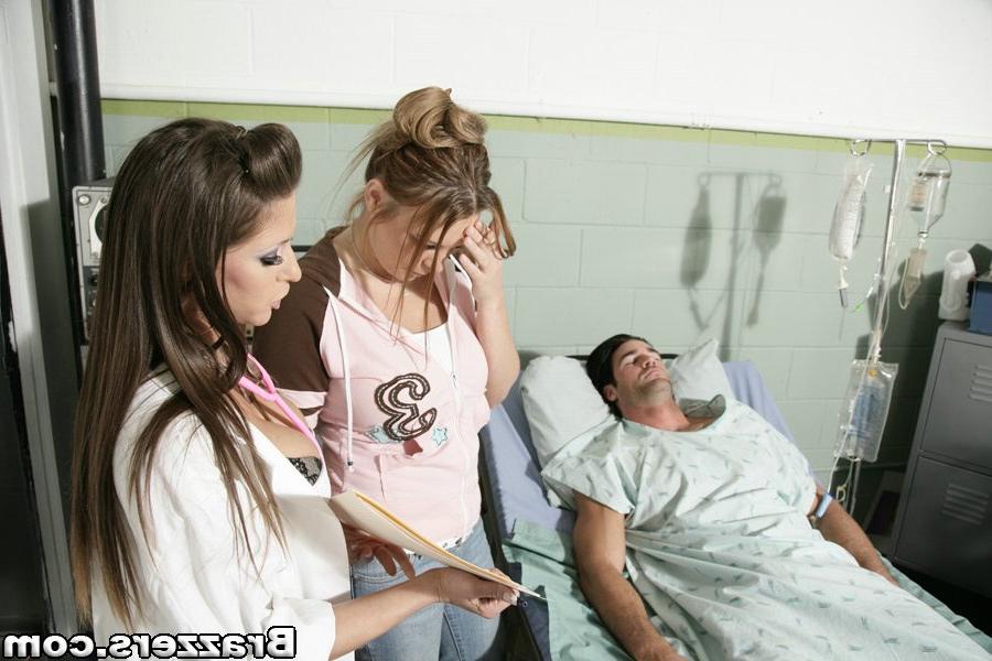 16P Busty doctor Rachel RoXXX lets her patient penetrate her cunt