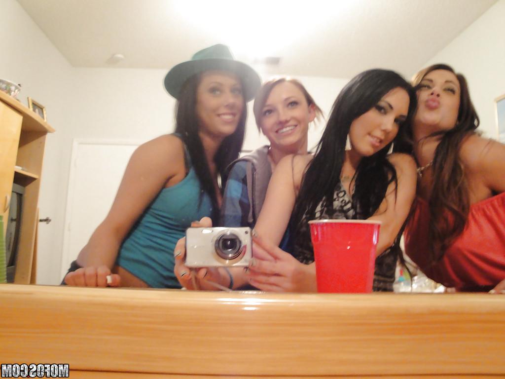 16P Teen babes Vanessa and Jenny get into a party to have hardcore sex