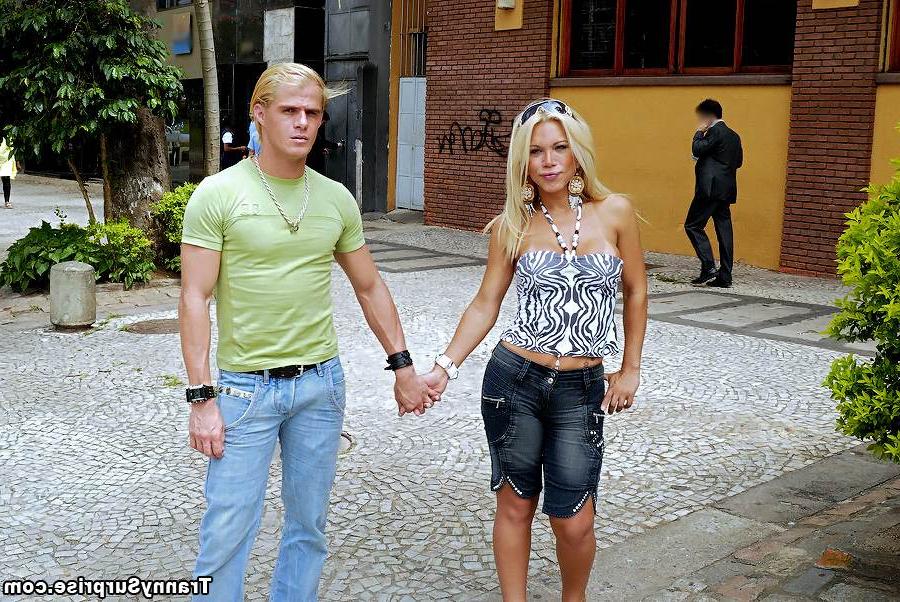 16P Buxom blond Latina tranny Mel Gaucha taking facial cumshot after anal sex