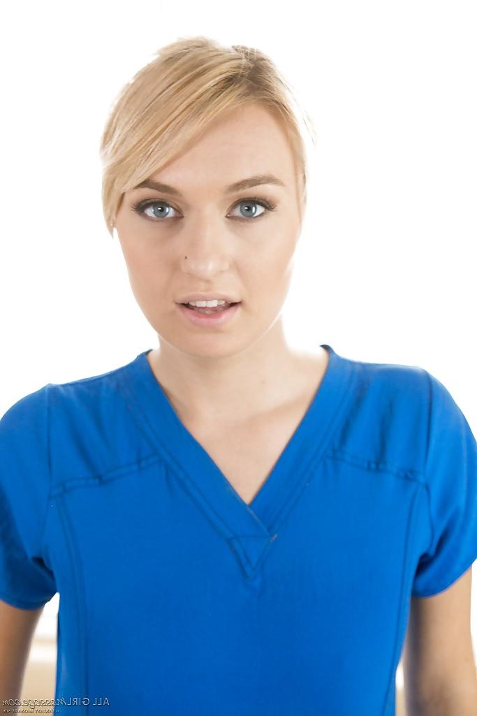 15P Euro teen Natalia Starr removes her uniform to show her splendid butt