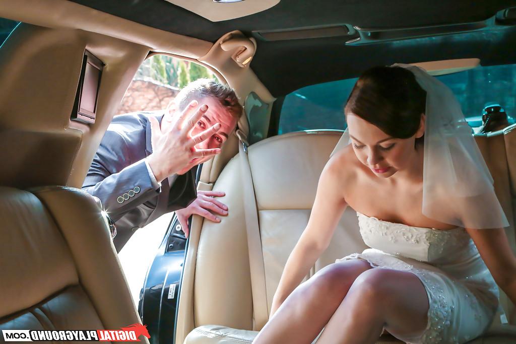 16P Euro bride Ornella Morgan taking cum in mouth from 2 cocks in wedding dress