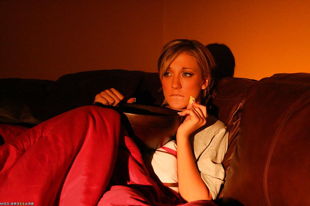 16P Sexy blonde Amy Brooke got her tiny asshole fucked by a fat dick