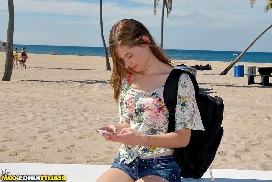 20P Teen girl Alice March gets picked up at a park and taken home to be fucked hard