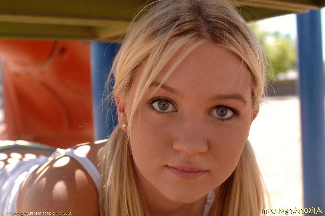 20P Pictures of Alison Angel getting naked at a park