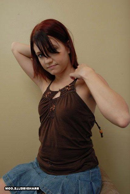 16P Pictures of teen girl Brandi Belle sucking and fucking a hard cock