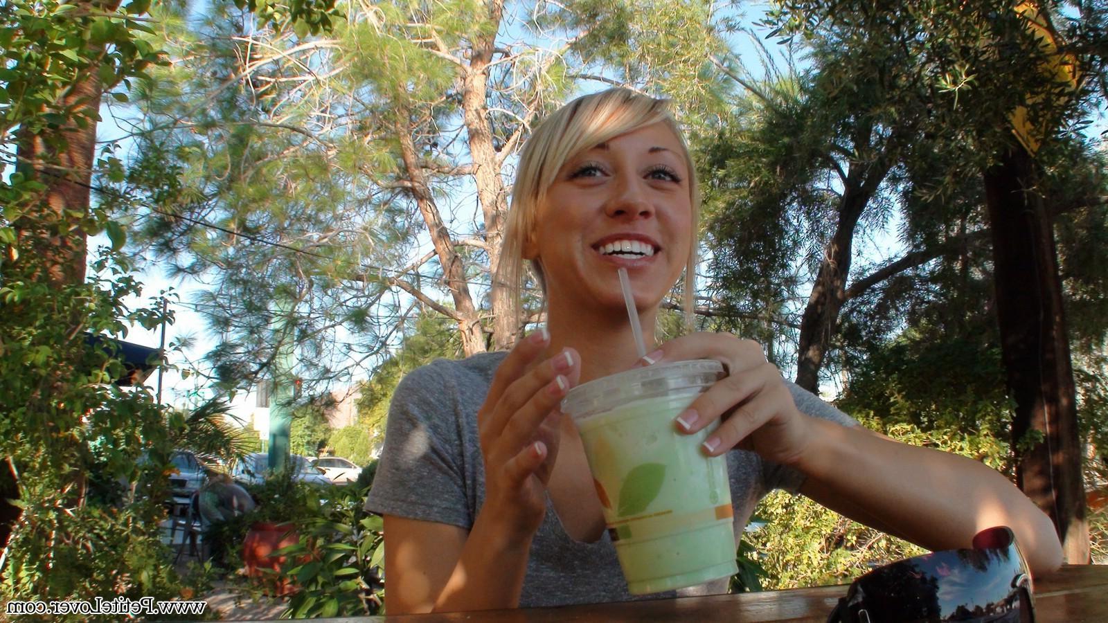 16P Behind the scenes with petite blonde teen Kelly
