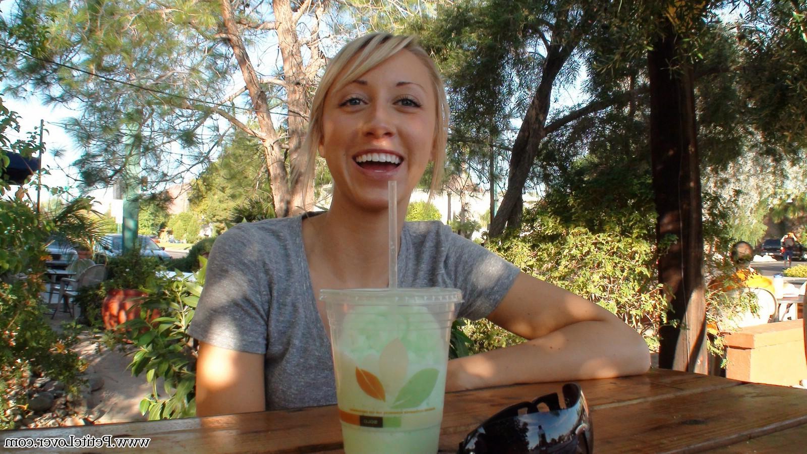 16P Behind the scenes with petite blonde teen Kelly