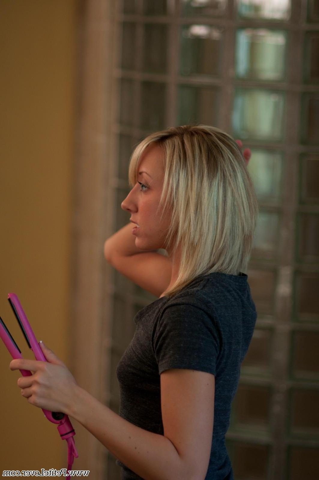 16P Behind the scenes with petite blonde teen Kelly