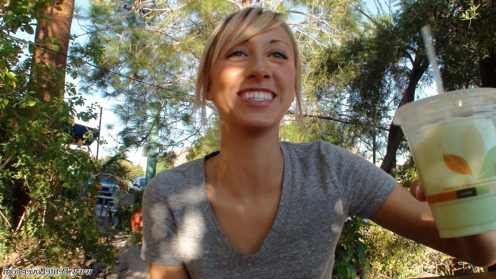 16P Behind the scenes with petite blonde teen Kelly