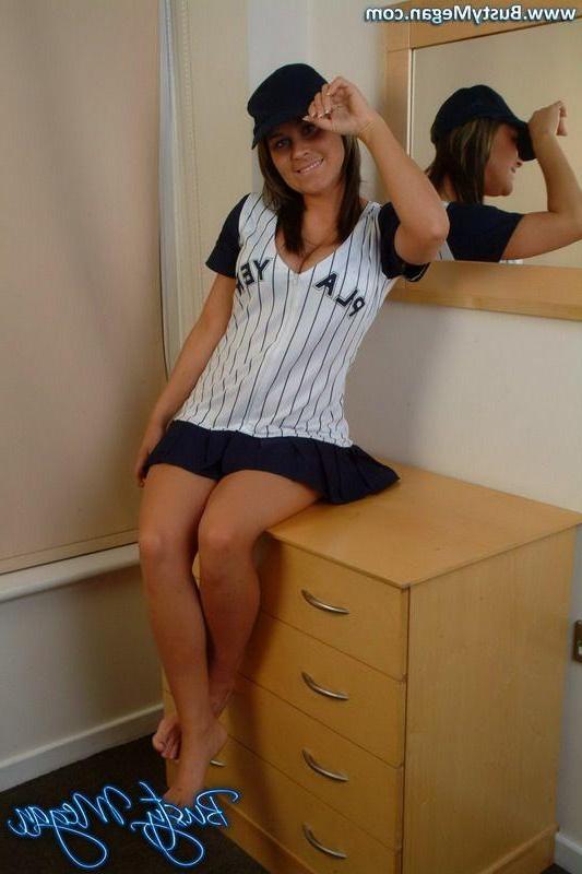 16P Pictures of teen Busty Megan teasing in panties