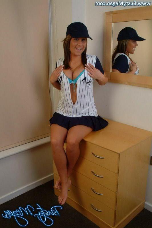 16P Pictures of teen Busty Megan teasing in panties