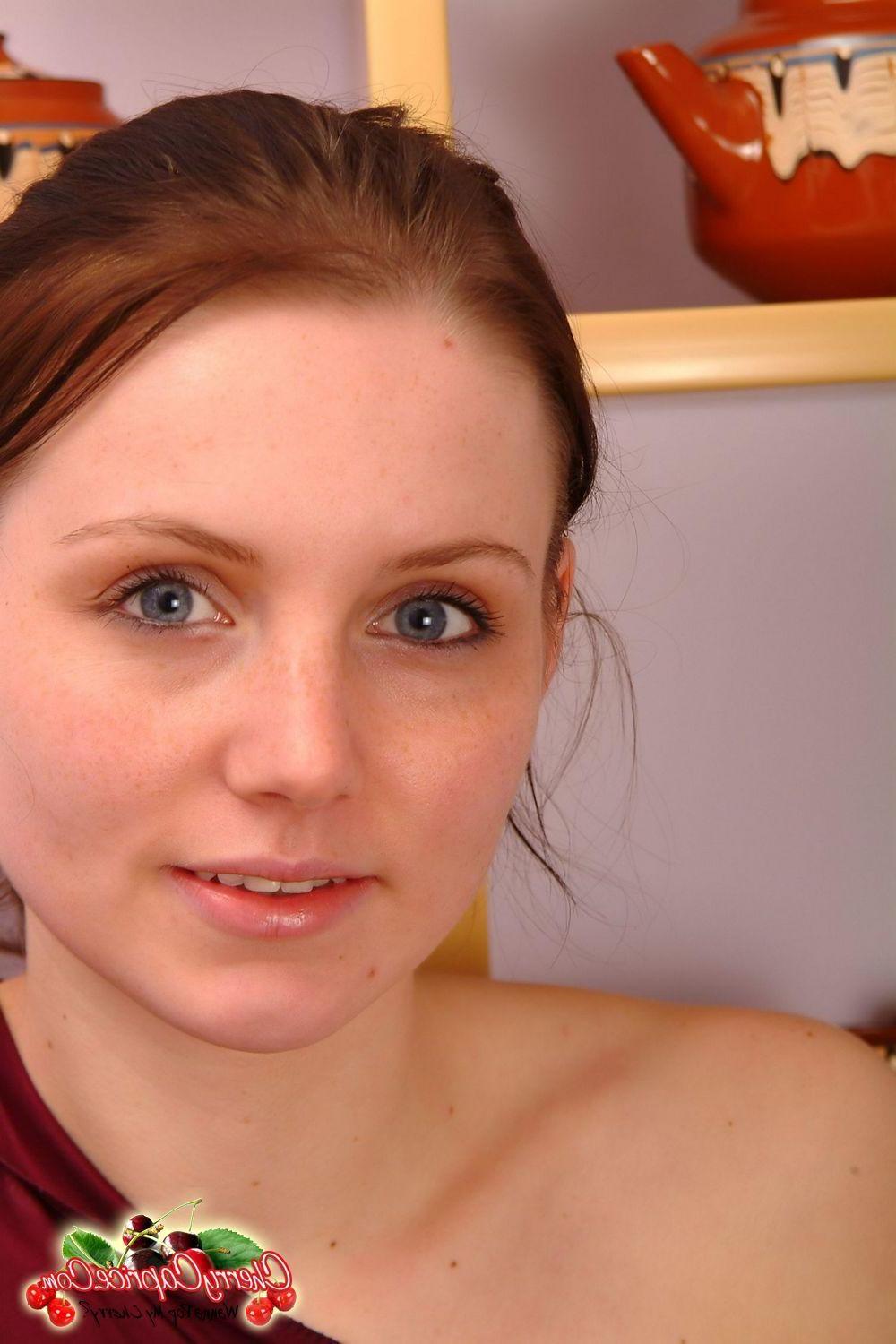 20P Pictures of teen nympho Cherry Caprice stripping to her panties