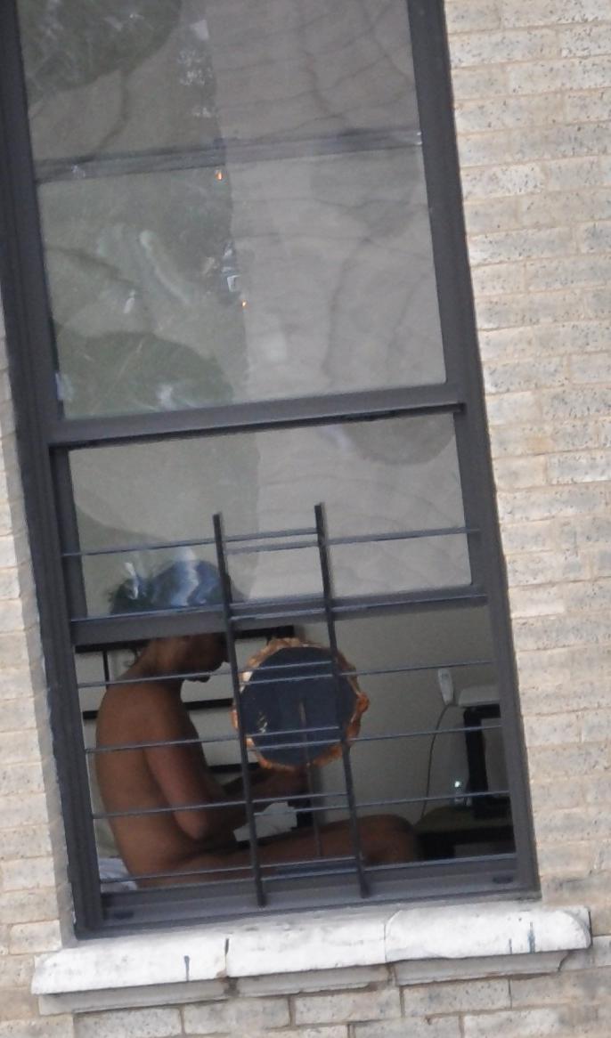17P Harlem Naked Neighbor Girl Naked in the Window - New York