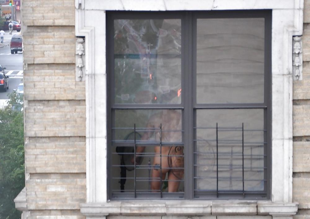17P Harlem Naked Neighbor Girl Naked in the Window - New York