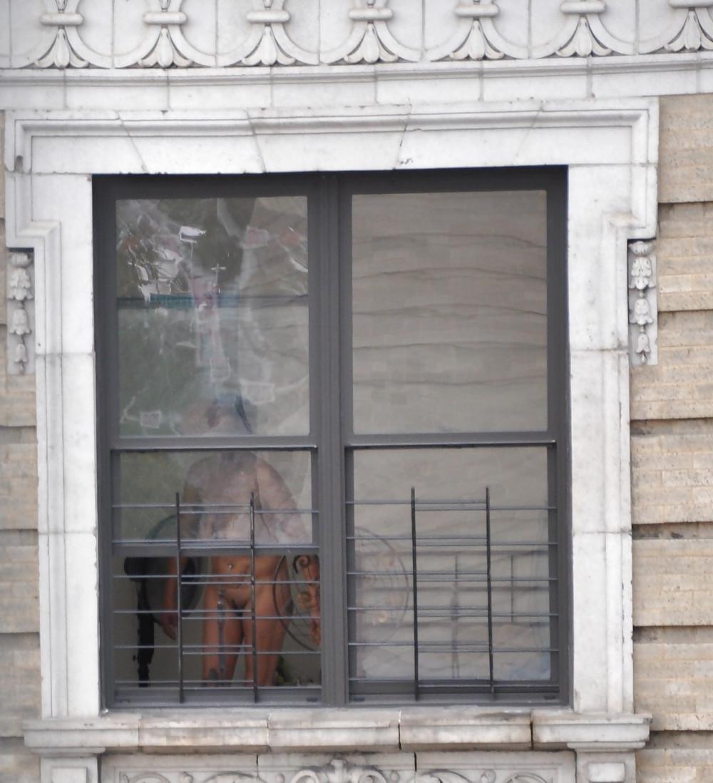 17P Harlem Naked Neighbor Girl Naked in the Window - New York
