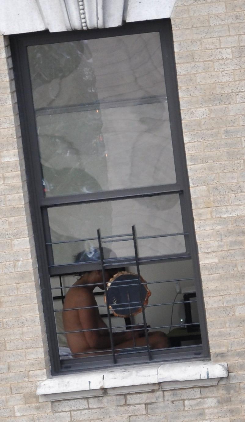 17P Harlem Naked Neighbor Girl Naked in the Window - New York