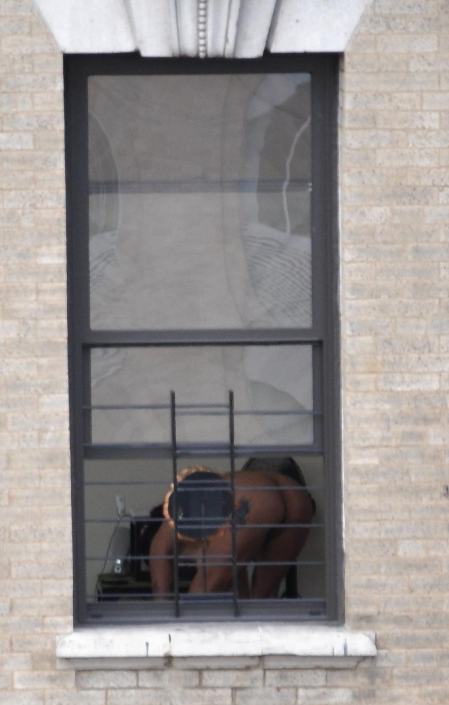 17P Harlem Naked Neighbor Girl Naked in the Window - New York