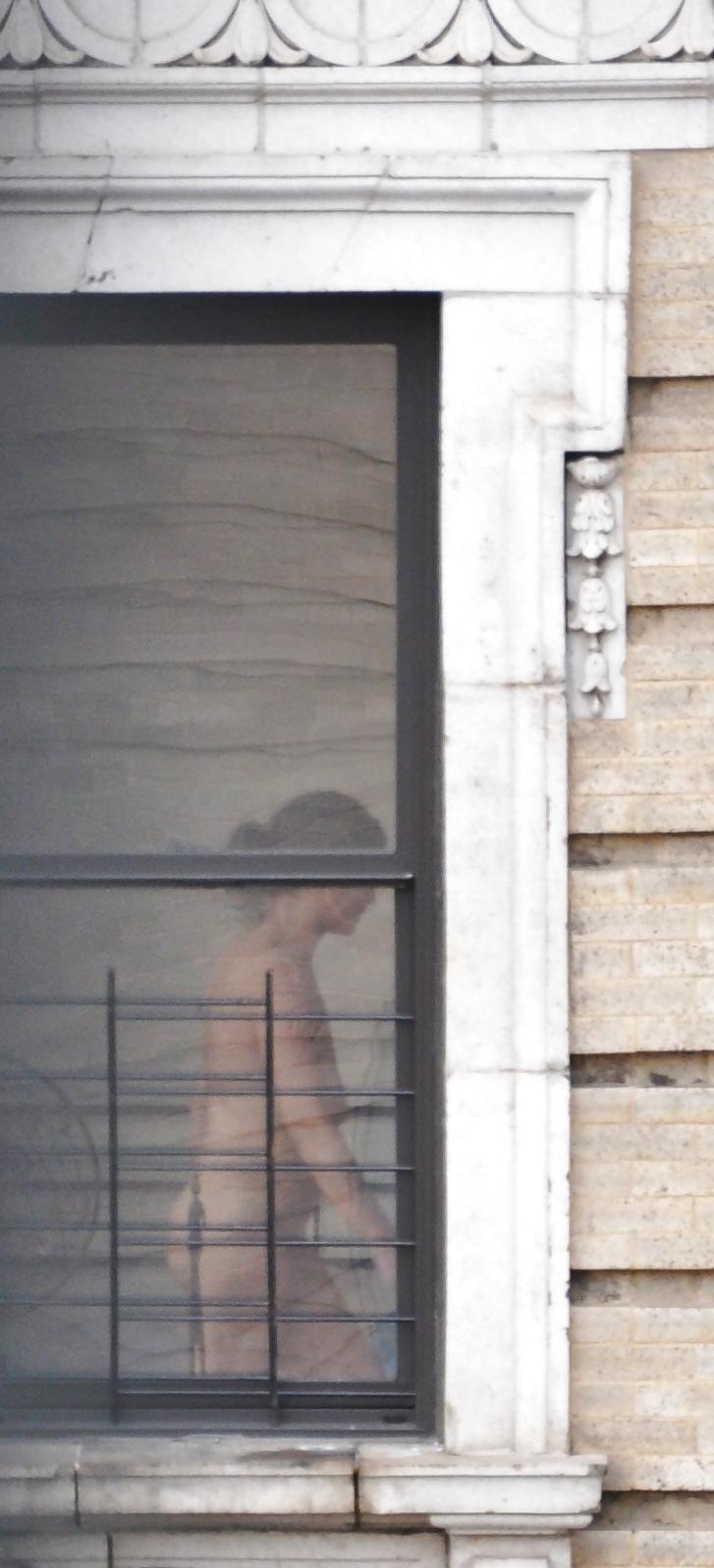 17P Harlem Naked Neighbor Girl Naked in the Window - New York