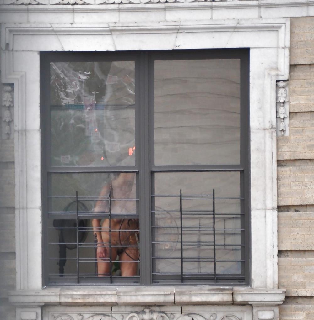 17P Harlem Naked Neighbor Girl Naked in the Window - New York