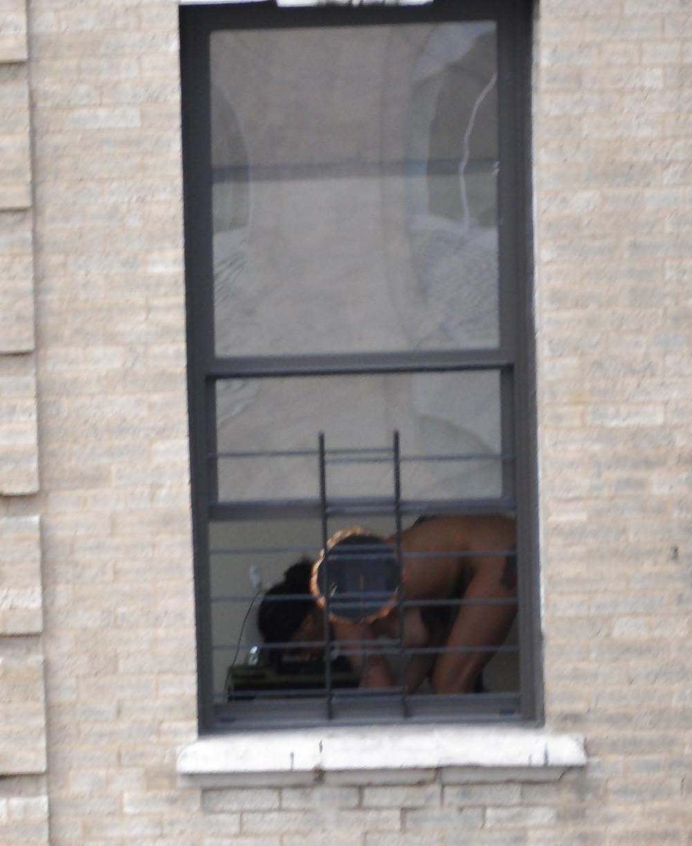 17P Harlem Naked Neighbor Girl Naked in the Window - New York