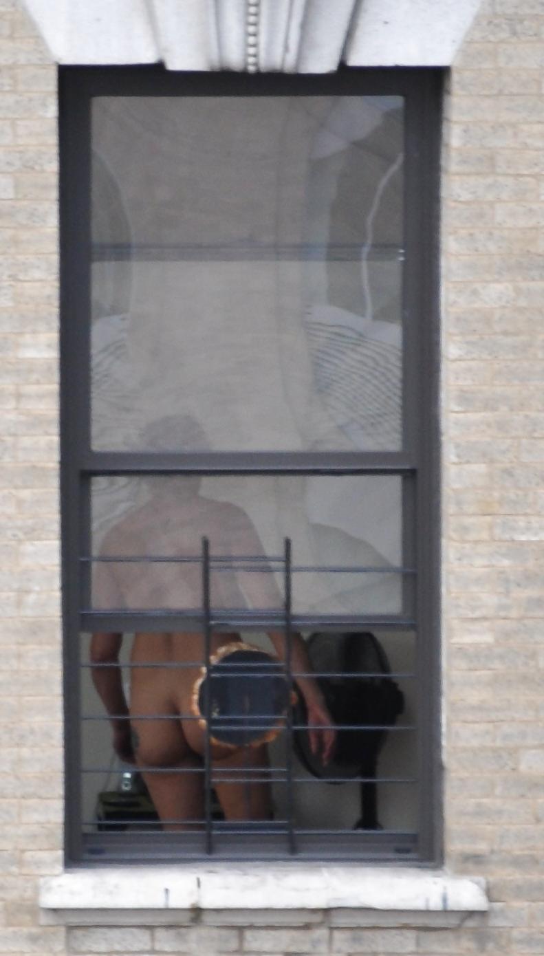 17P Harlem Naked Neighbor Girl Naked in the Window - New York