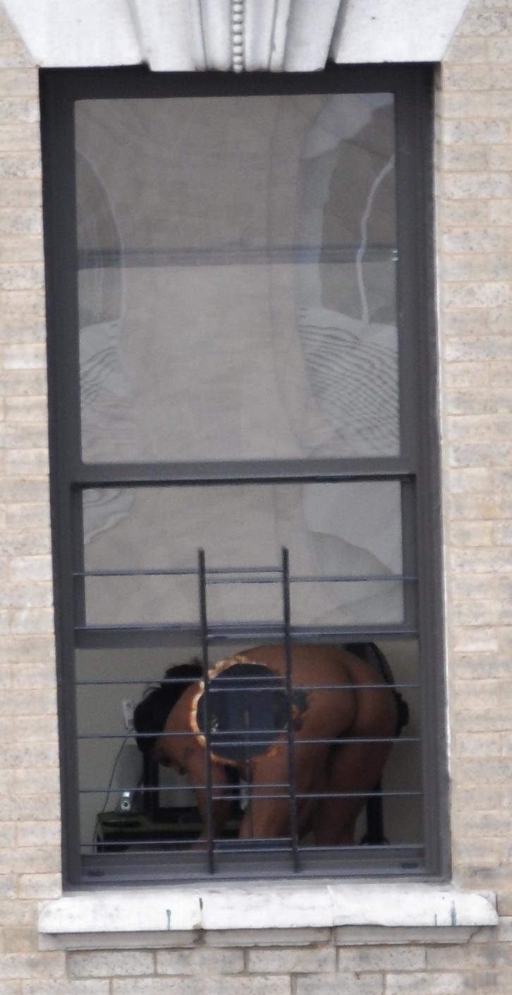 17P Harlem Naked Neighbor Girl Naked in the Window - New York