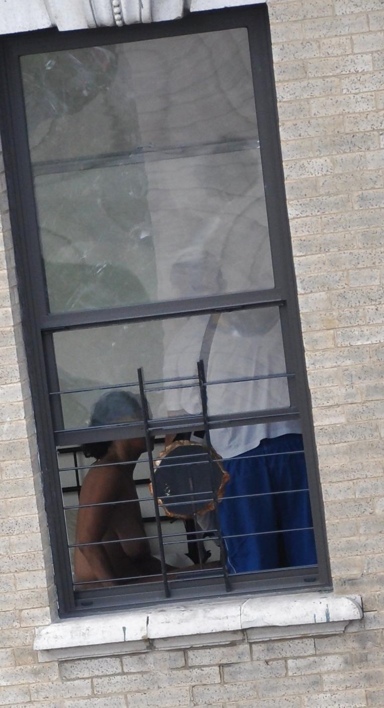 17P Harlem Naked Neighbor Girl Naked in the Window - New York