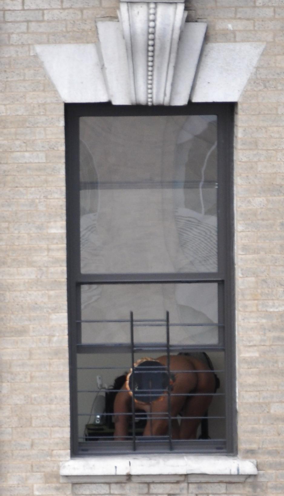 17P Harlem Naked Neighbor Girl Naked in the Window - New York