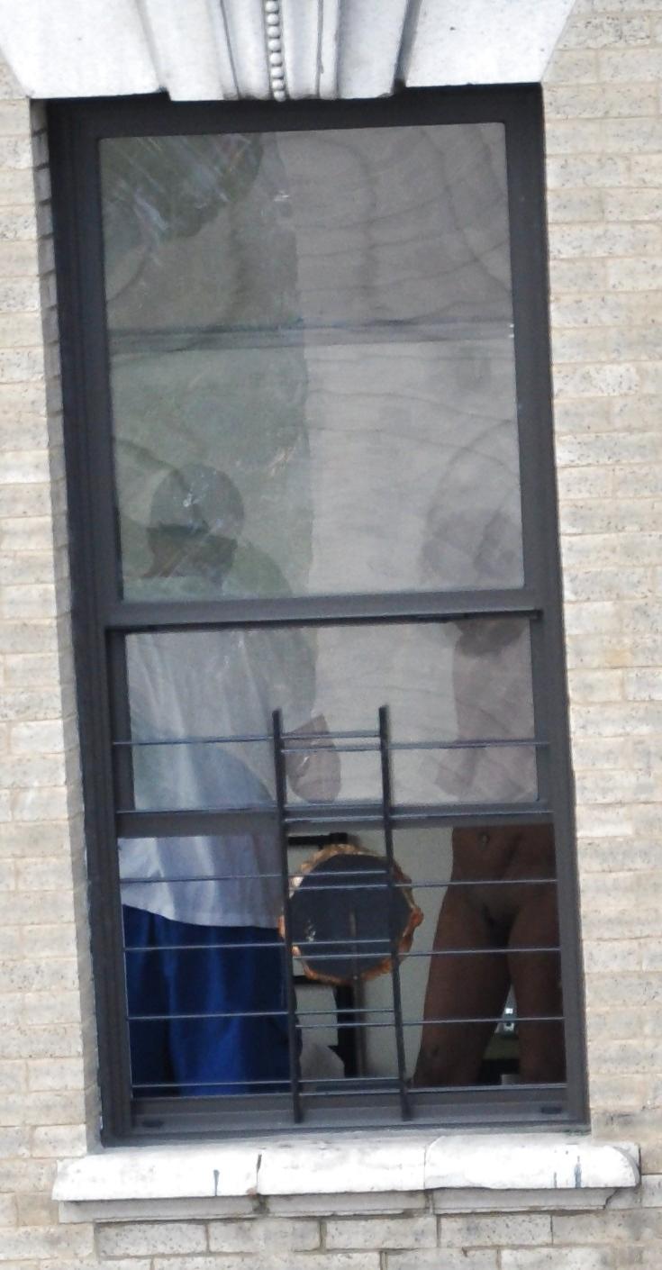 17P Harlem Naked Neighbor Girl Naked in the Window - New York