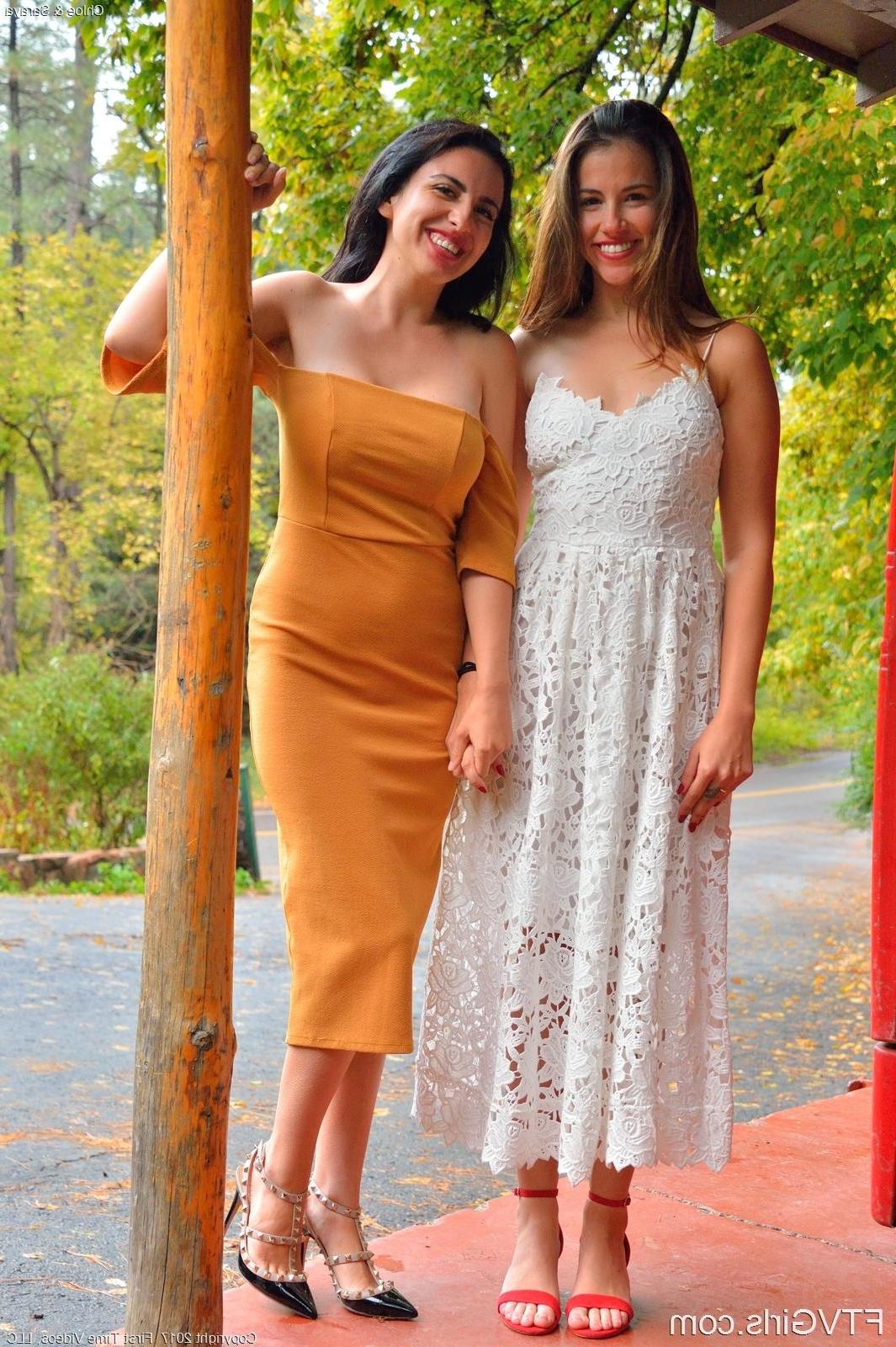 15P Hot teens Chloe and Saraya shave and pleasure each other in bed