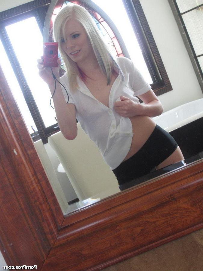 16P Blonde teen Elaina Raye goes for a quick skinny dip and then gets fucked