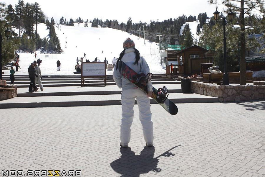 16P Jayden Jaymes is ready to ride a cock after a good snowboard ride