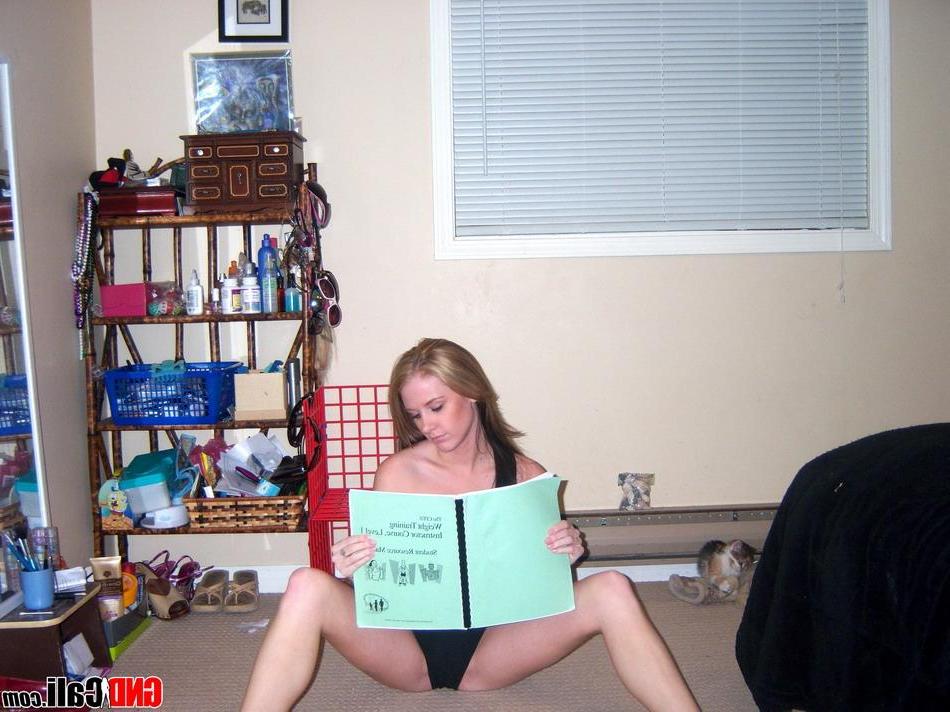 16P Pictures of teen GND Cali being a little cock tease at home