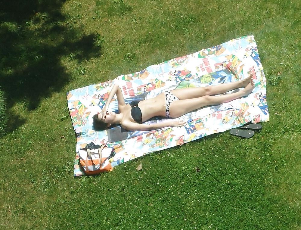 25P Missisauga Ontario European Sunbather