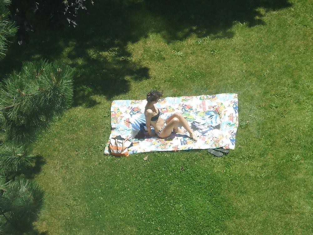 25P Missisauga Ontario European Sunbather