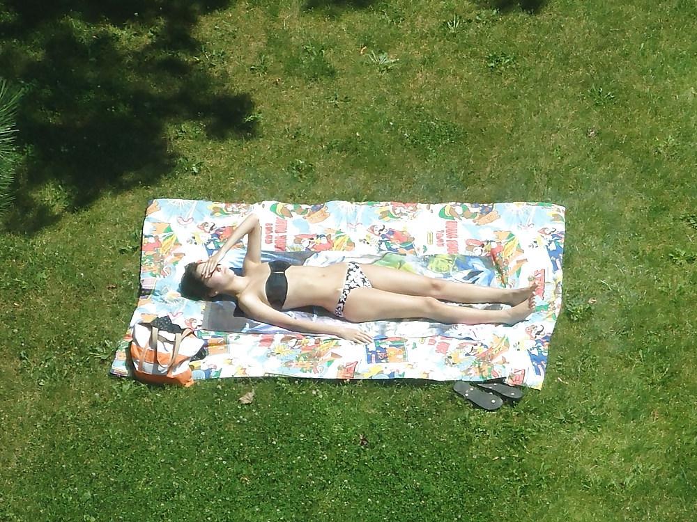 25P Missisauga Ontario European Sunbather