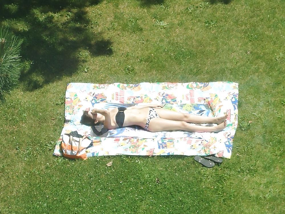 25P Missisauga Ontario European Sunbather