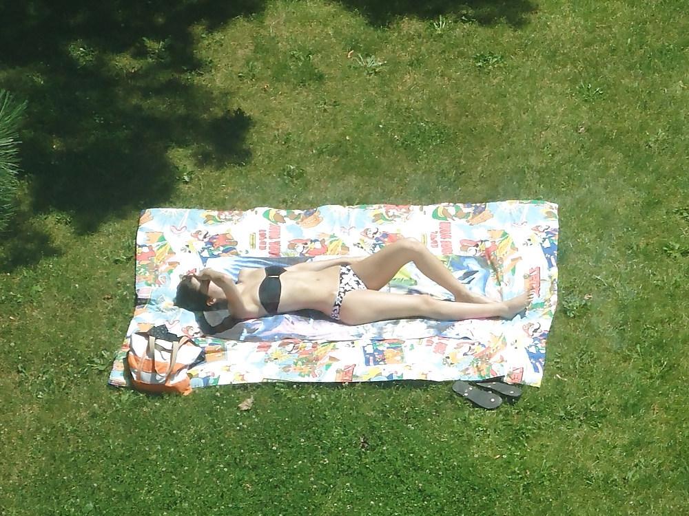 25P Missisauga Ontario European Sunbather