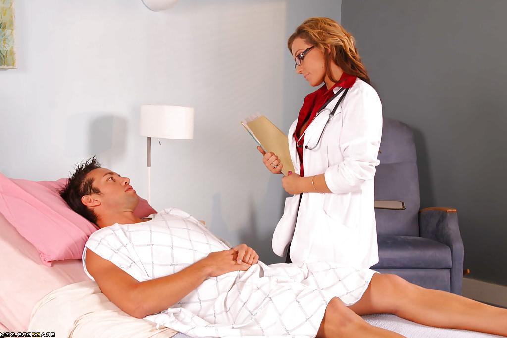 16P Lusty doctor Nikki Sexx in glasses fucking a meaty cock hardcore