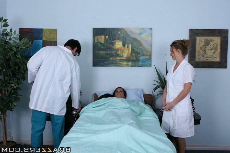 16P Big titted babe Savannah Stern visiting a doctor with a huge hard cock