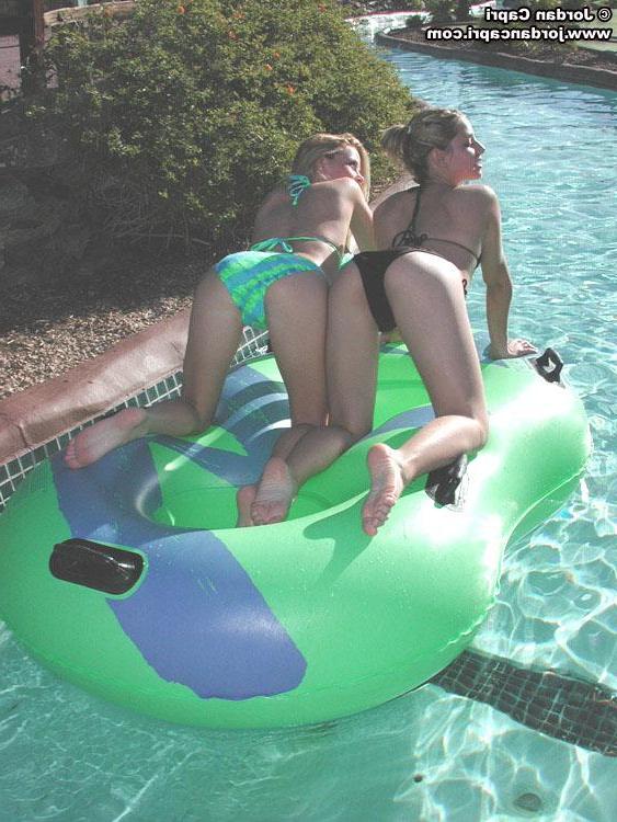 20P Pictures of Jordan Capri and Taylor Little flashing from behind their bikinis