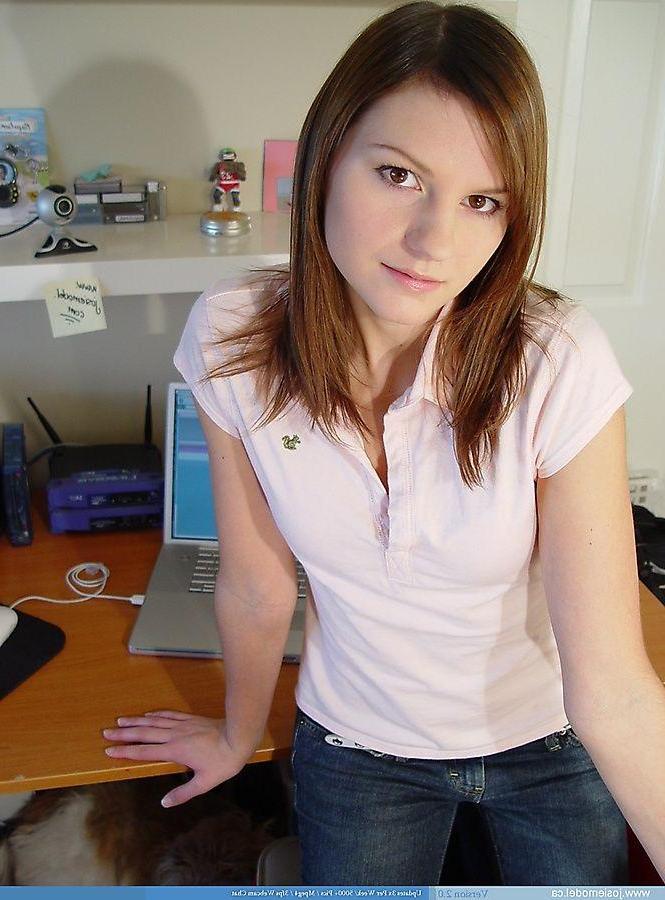 20P Pictures of Josie Model hanging in panties and socks