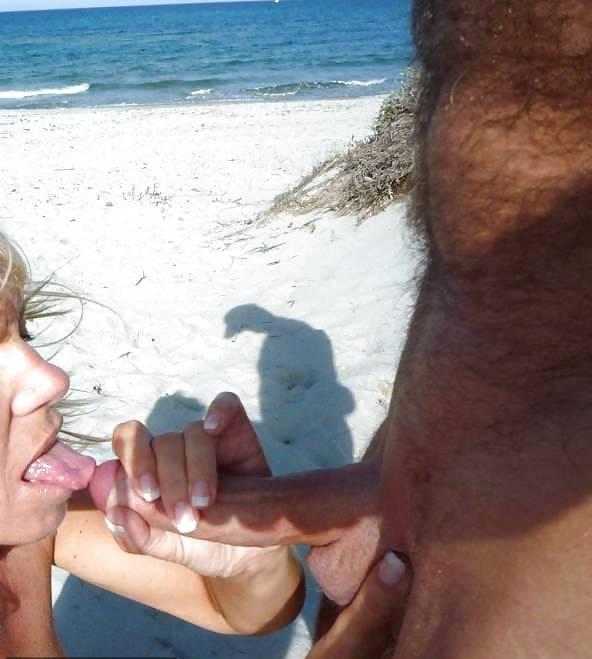 20P Horny couple fucking on the beach