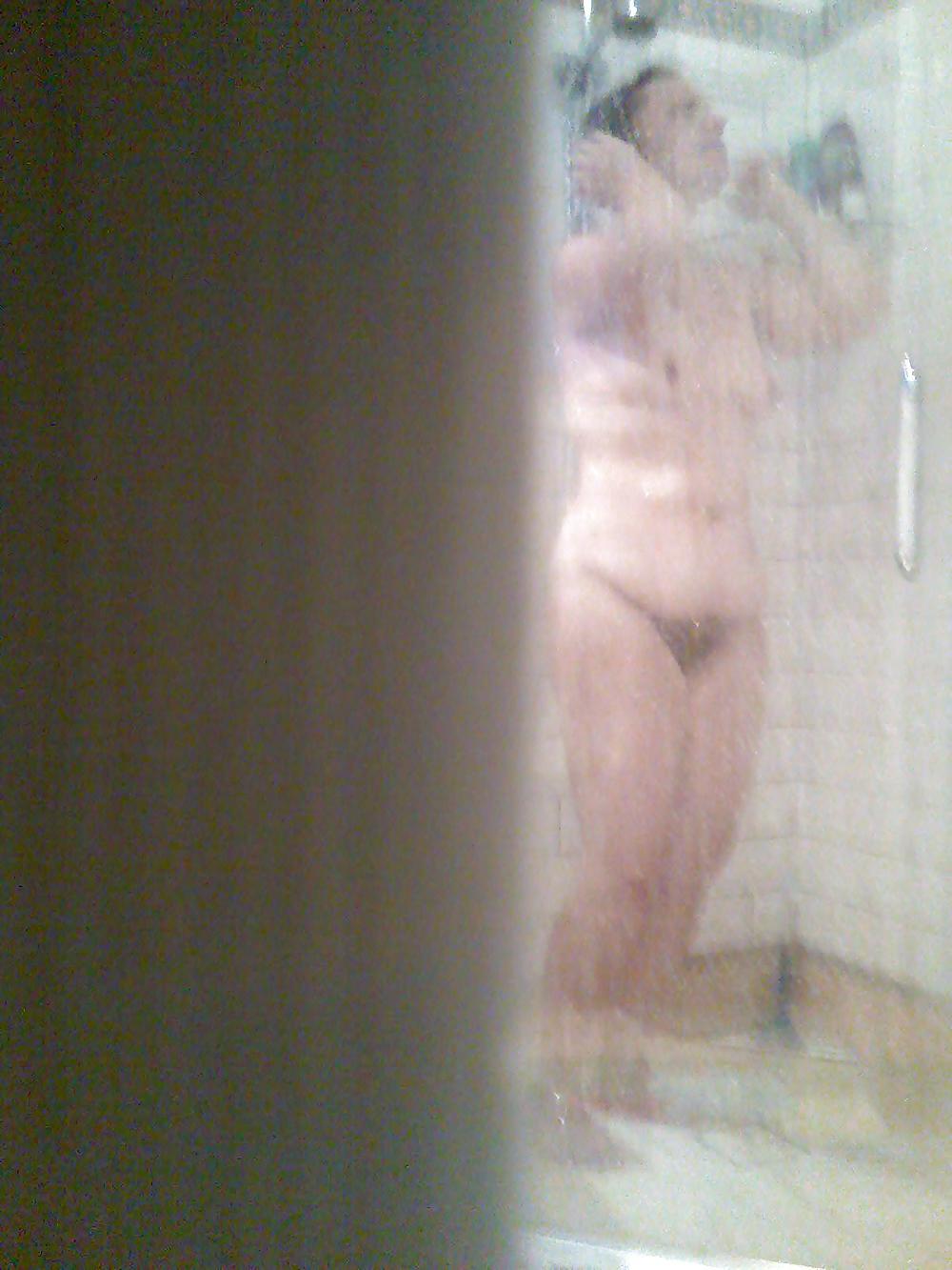 13P My wife on spy cam, Meine Frau heimlich fotografiert