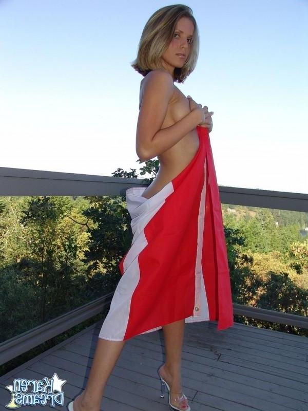 15P Karen Dreams being a proud canadian