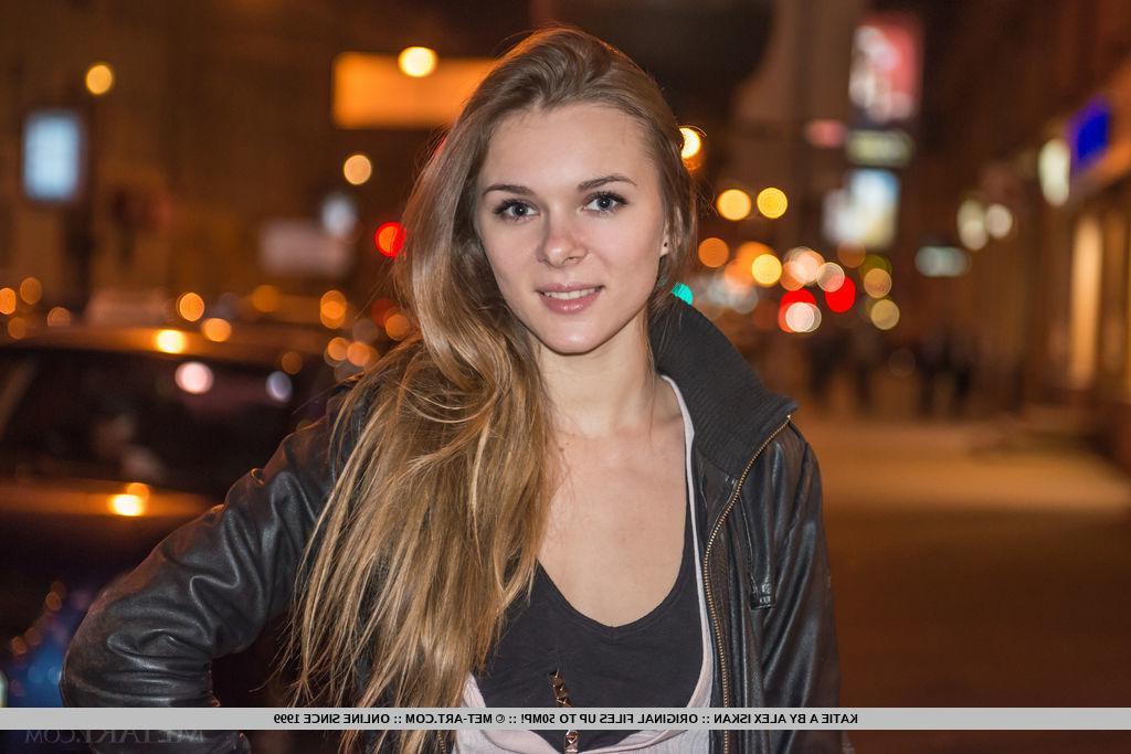 18P Blonde teen Katie A spreads her legs in blue socks for you in "Zalona"